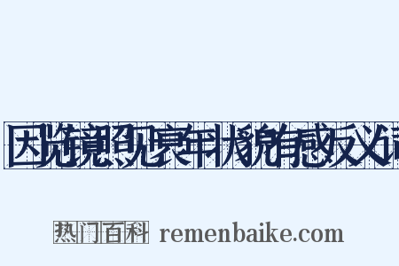 因览镜照见衰年状貌有感反义词是什么意思的图片